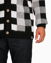 Why Not Brand Cardigan KIM43-NERO - SanShopLuxury - 2025, Abbigliamento, Autunno/Inverno, Cardigan, FW25, Idoneo, L, M, Nero-Grigio, New, Uomo, Why Not Brand, XL, XXL