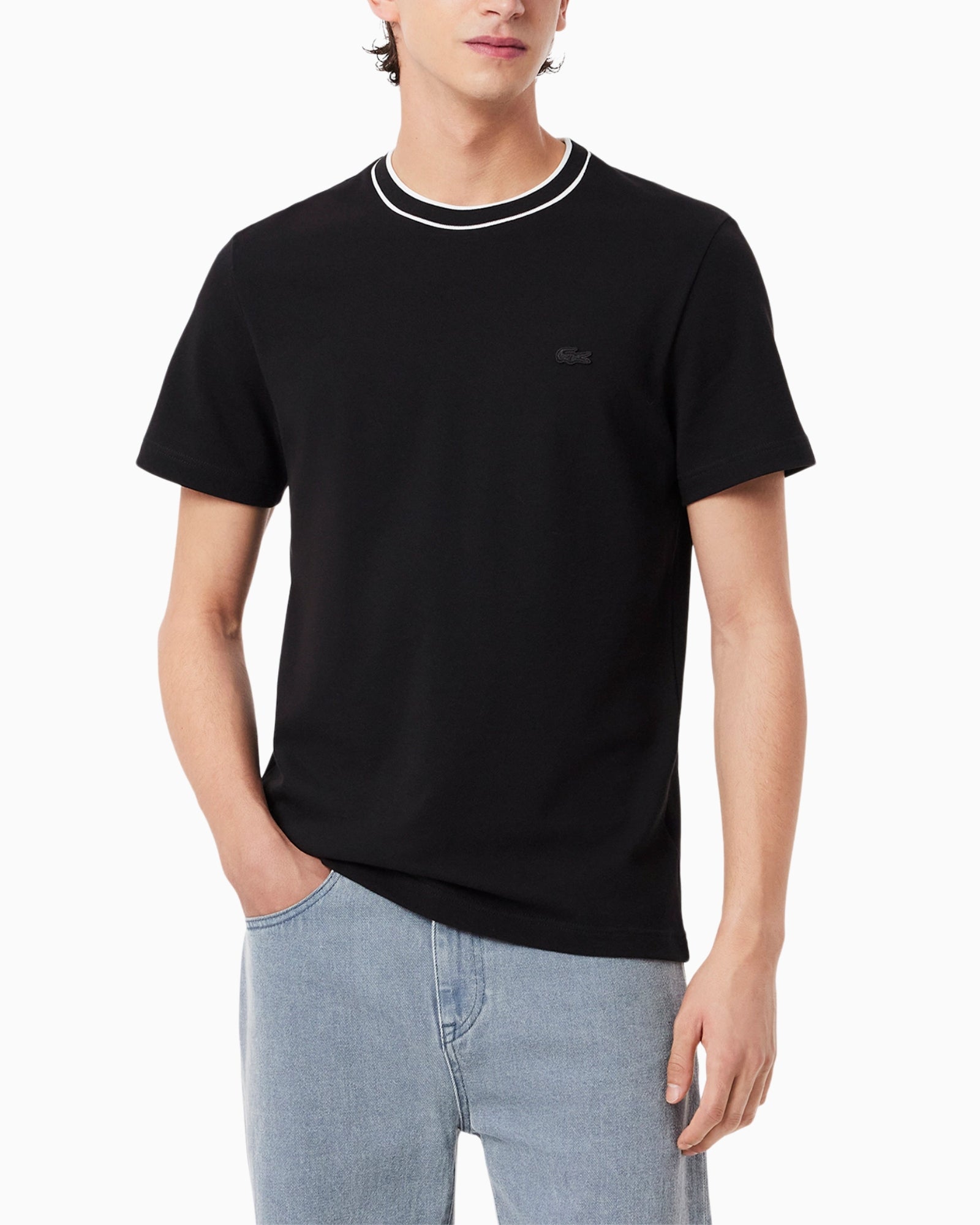 Lacoste T-Shirt TH8174/031 - SanShopLuxury - 2025, Abbigliamento, Carry Over, Donna, Idoneo, L, Lacoste, M, Nero, New, Primavera/Estate, T-Shirt, UNISEX, Uomo, XL, XXL, XXXL, XXXXL