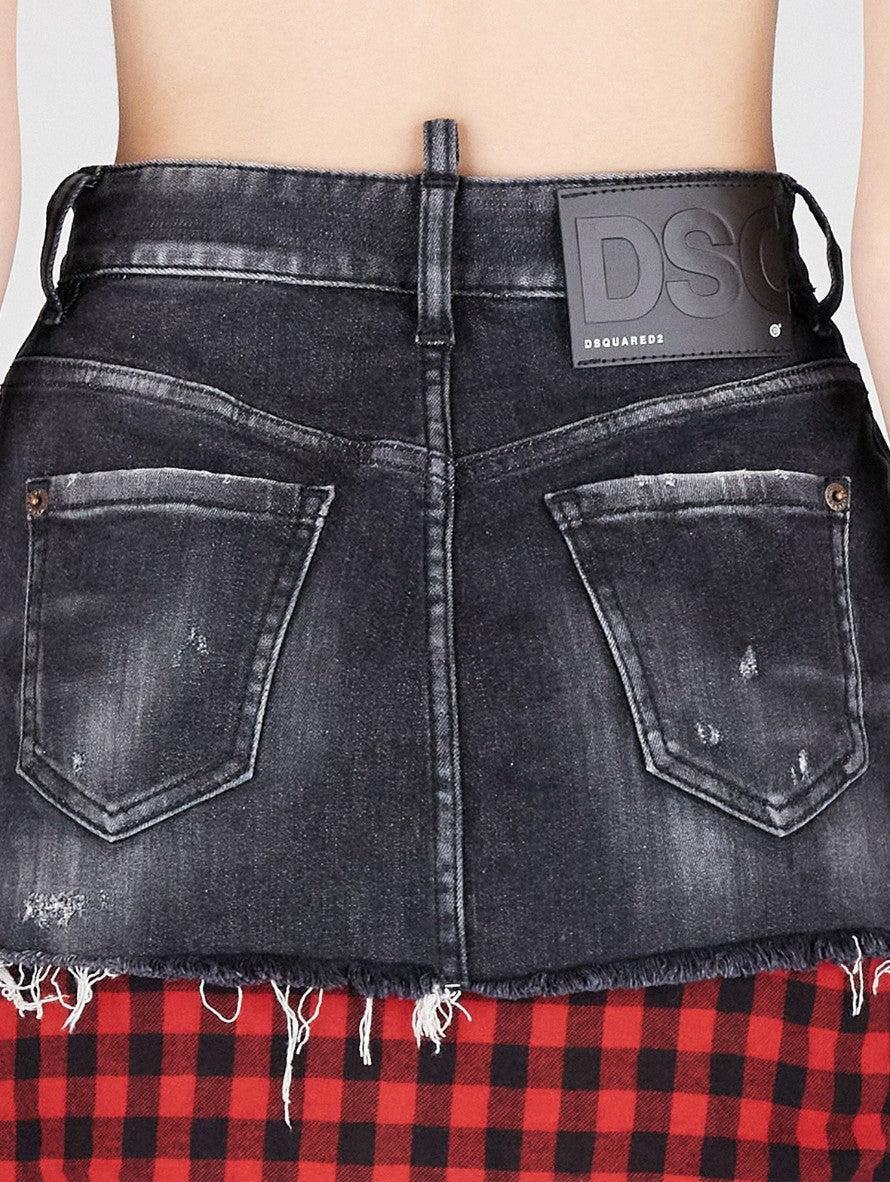 Dsquared2 Gonna S75MA0841/S30503900 - SanShopLuxury - 2022, 38, 42, 44, 46, Abbigliamento, Autunno/Inverno, Donna, Dsquared2, FW22, Gonna, Idoneo, Nero, Outlet