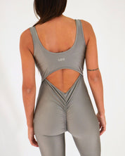 District Margherita Mazzei Tuta Intera AW77 0403 - SanShopLuxury - 2024, A Zampa, Abbigliamento, Autunno/Inverno, District Margherita Mazzei, Donna, FW24, Grigio, Idoneo, L, M, Outlet, S, Tuta Intera, XL, XS