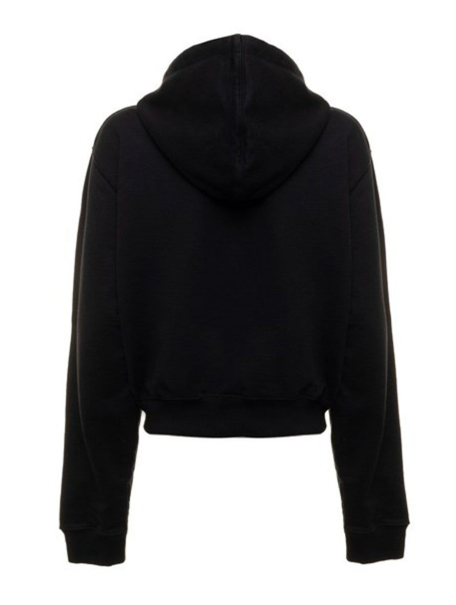 Off-White Felpa OWBB016C99JER001 - SanShopLuxury - Abbigliamento, Autunno/Inverno, Carry Over, Con Cappuccio, Continuativo, Donna, Felpa, Idoneo, L, M, Nero, New, Off-White, Primavera/Estate, S