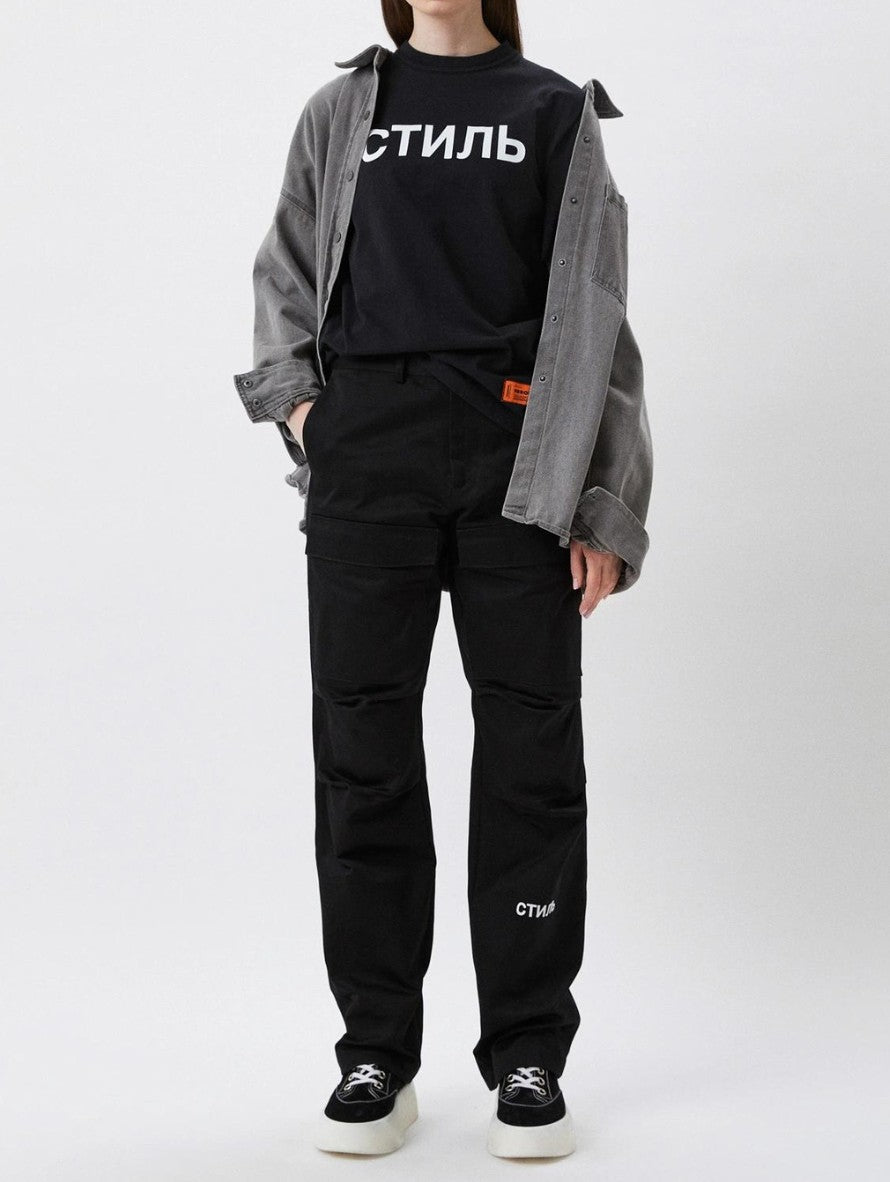 Heron Preston T-Shirt HWAA024C99JER002 1001 - SanShopLuxury - Abbigliamento, Autunno/Inverno, Carry Over, Continuativo, Donna, Heron Preston, Idoneo, L, Nero, New, Primavera/Estate, T-Shirt, Ultimo