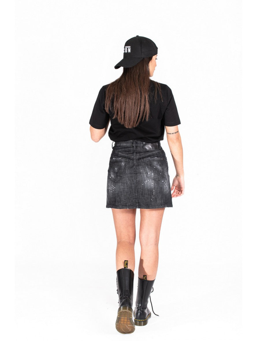 Dsquared2 Gonna S80MA0010 S30357 900 - SanShopLuxury - -50%, 2021, 38, 40, 42, 44, Abbigliamento, Autunno/Inverno, Donna, Dsquared2, FW21, Gonna, Nero, Outlet