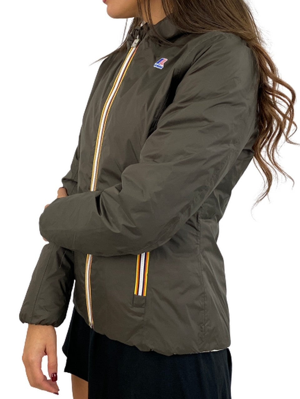 K-Way Giubbino K002II0 - SanShopLuxury - -50%, 2018, 4=XXL, 7=M, 8=S, 9=XS, Abbigliamento, Autunno/Inverno, Bianco, Donna, FW18, Giubbino, Grigio, K-Way, Nero, Outlet, Rosa