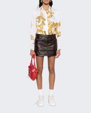 Versace Jeans Couture Camicia 76HAL2P1/NS459G03 - SanShopLuxury - 2024, 40, 42, Abbigliamento, Bianco-Oro, Camicia, Donna, Idoneo, Outlet, Primavera/Estate, SS24, Top, Versace Jeans Couture