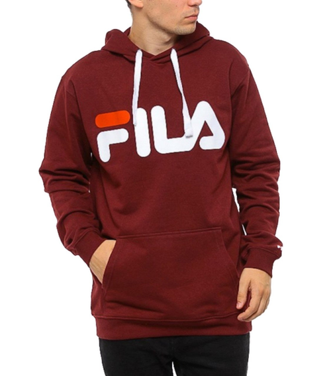 Inverno, Bordeaux, Con Cappuccio, Felpa, Fila, FW18, Outlet, Rosso, S, Uomo, XL