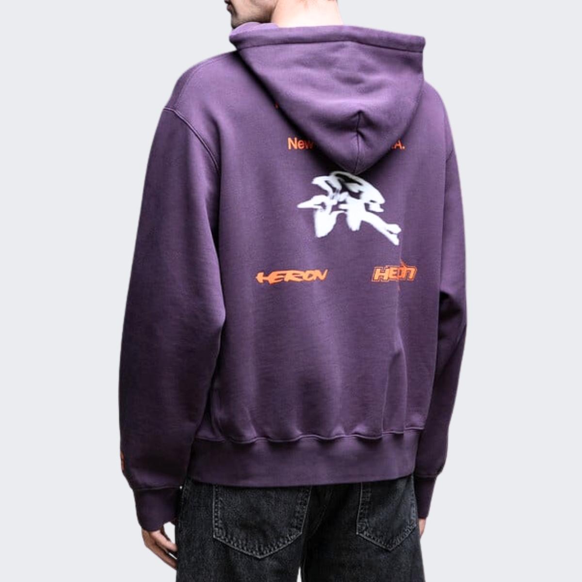 Heron Preston Felpa HMBB024F23JER005 - SanShopLuxury - 2023, Abbigliamento, Autunno/Inverno, Con Cappuccio, Felpa, FW23, Heron Preston, L, M, Outlet, S, Uomo, Viola, XL