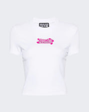 Versace Jeans Couture T-Shirt 76HAHG08/CJ02G003 - SanShopLuxury - 2024, Abbigliamento, Bianco, Crop, Donna, Idoneo, L, Outlet, Primavera/Estate, SS24, T-Shirt, Versace Jeans Couture, XL