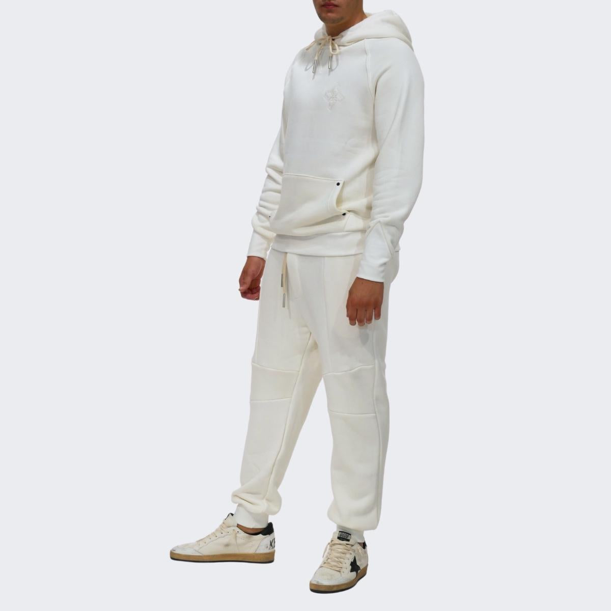 Chiodi Milano Felpa 0213 - SanShopLuxury - 2023, Abbigliamento, Autunno/Inverno, Bianco, Chiodi Milano, Con Cappuccio, Cotone, Felpa, Felpe, FW23, Gesso, Idoneo, L, M, Marrone, Nero, Outlet, S, Uomo, XL, XXL, XXXL