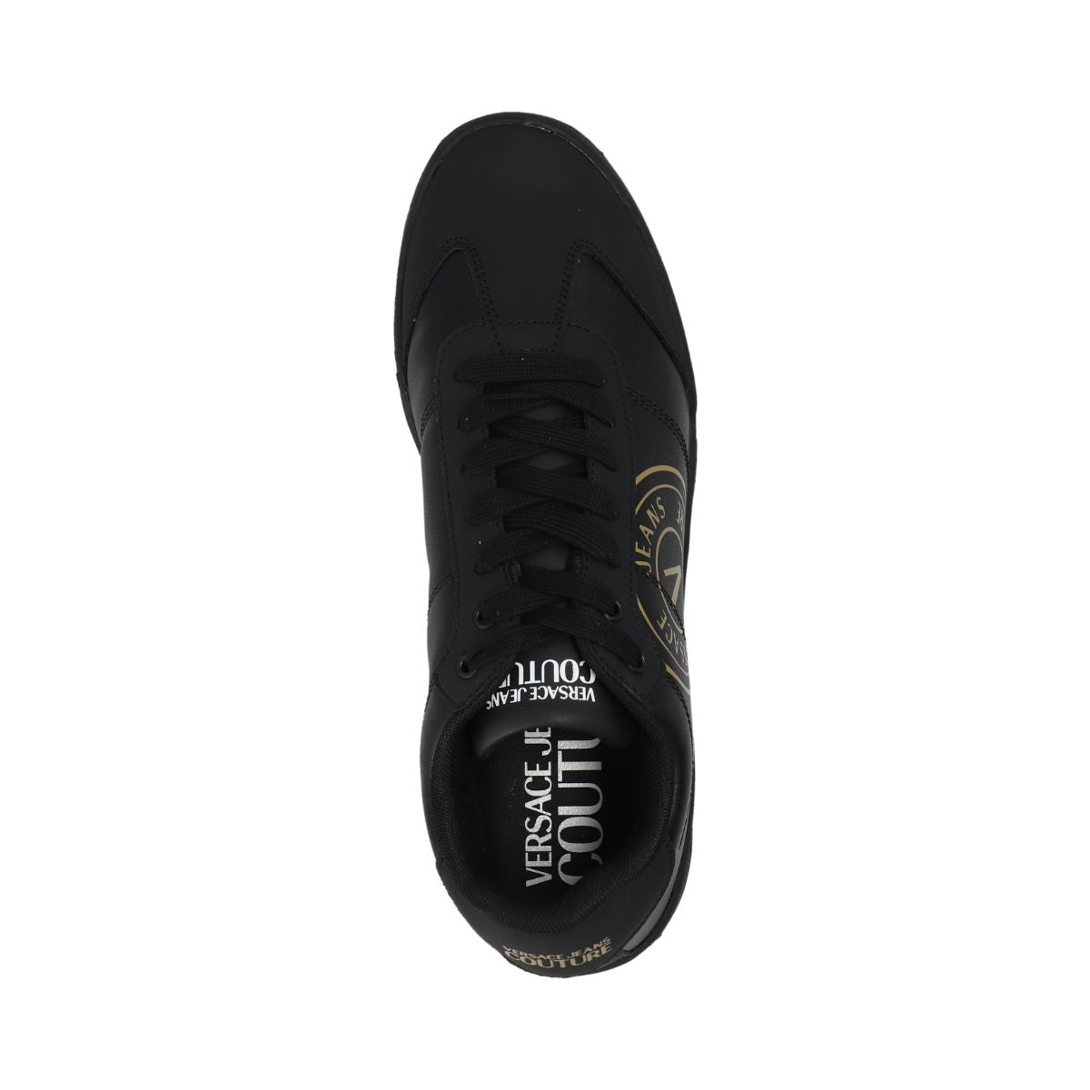 Versace Jeans Couture Sneakers 75YA3SD1 ZP347 - SanShopLuxury - 2023, 39, 40, 41, 42, Autunno/Inverno, Calzature, FW23, Idoneo, Nero-Oro, Outlet, Sneakers, Uomo, Versace Jeans Couture