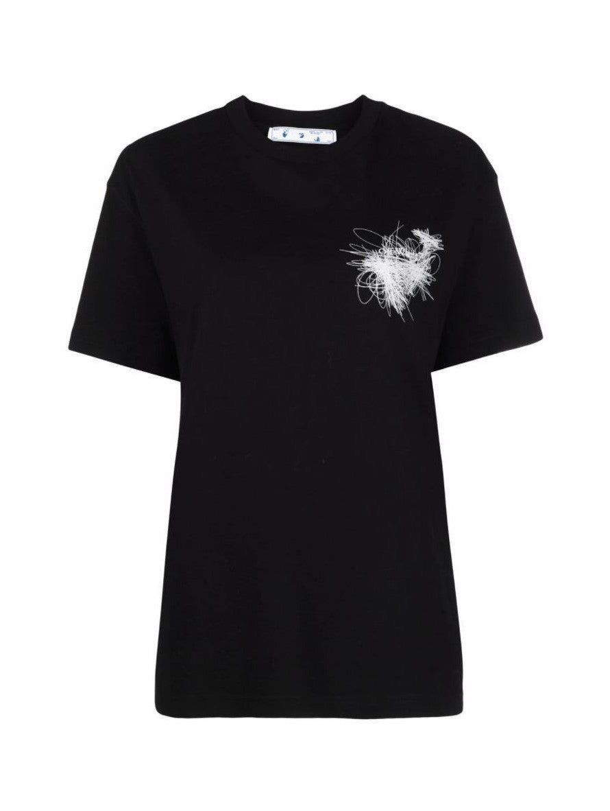 Off-White T-Shirt OWAA089F21JER0131001 - SanShopLuxury - -50%, 2021, Abbigliamento, Autunno/Inverno, Donna, FW21, L, Nero, Off-White, Outlet, T-Shirt, Ultimo