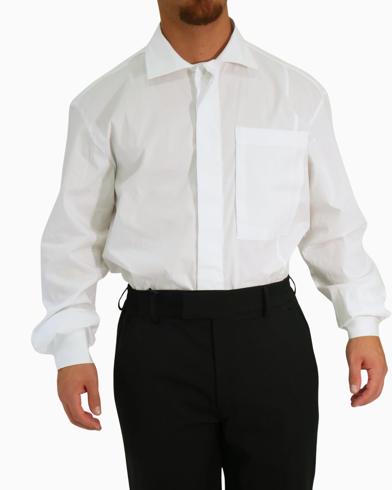 Stay Street Camicia FW25-CA6000-BIANCO - SanShopLuxury - 2025, Abbigliamento, Autunno/Inverno, Bianco, Camicia, Continuativo, FW25, Idoneo, L, M, New, Primavera/Estate, S, Stay Street, Uomo, XL, XXL