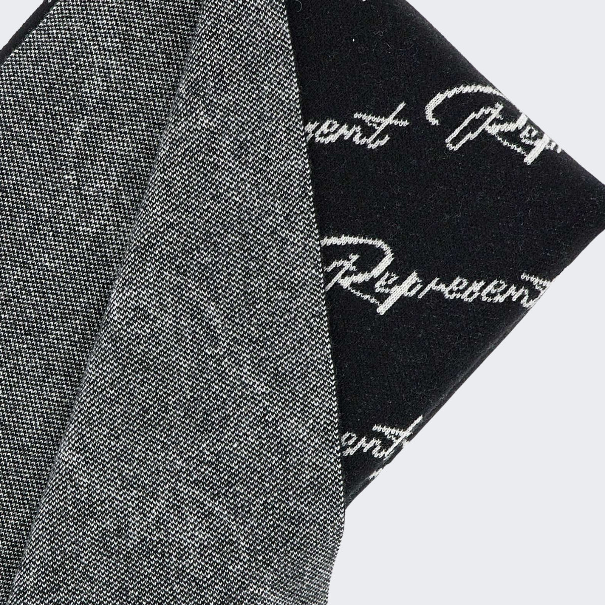 Represent Sciarpa MK8005 - SanShopLuxury - 2023, Abbigliamento, Accessori, Autunno/Inverno, Beige, FW23, Idoneo, Lana, Nero, Outlet, Represent, Sciarpa, Unica, Uomo