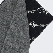 Represent Sciarpa MK8005 - SanShopLuxury - 2023, Abbigliamento, Accessori, Autunno/Inverno, Beige, FW23, Idoneo, Lana, Nero, Outlet, Represent, Sciarpa, Unica, Uomo