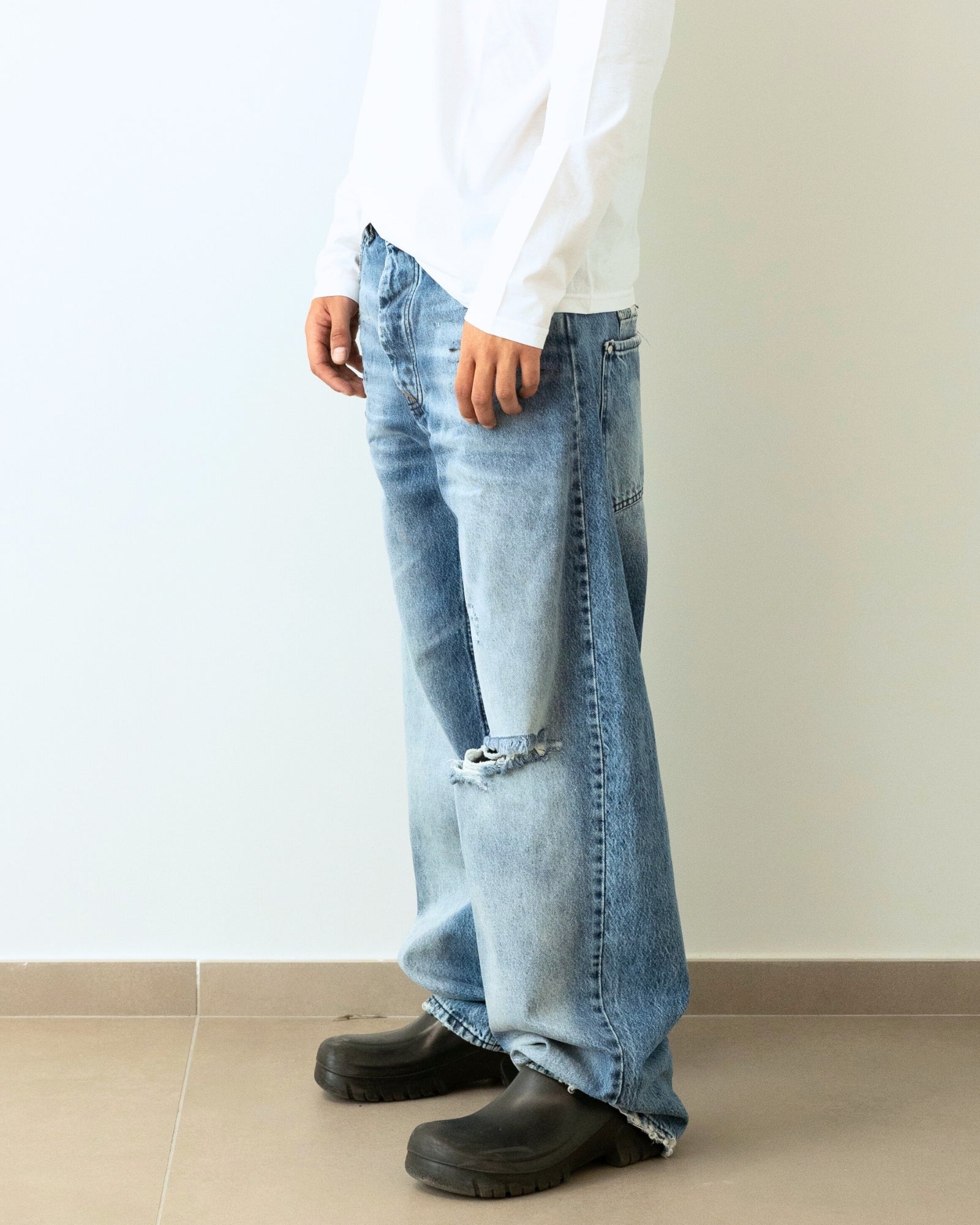 Gavensemble Jeans BAGGY140 - SanShopLuxury - 2024, 44, 46, 48, 50, 52, 54, Abbigliamento, Autunno/Inverno, Blu, Continuativo, FW24, Gavensemble, Idoneo, Jeans, Outlet, Primavera/Estate, Uomo