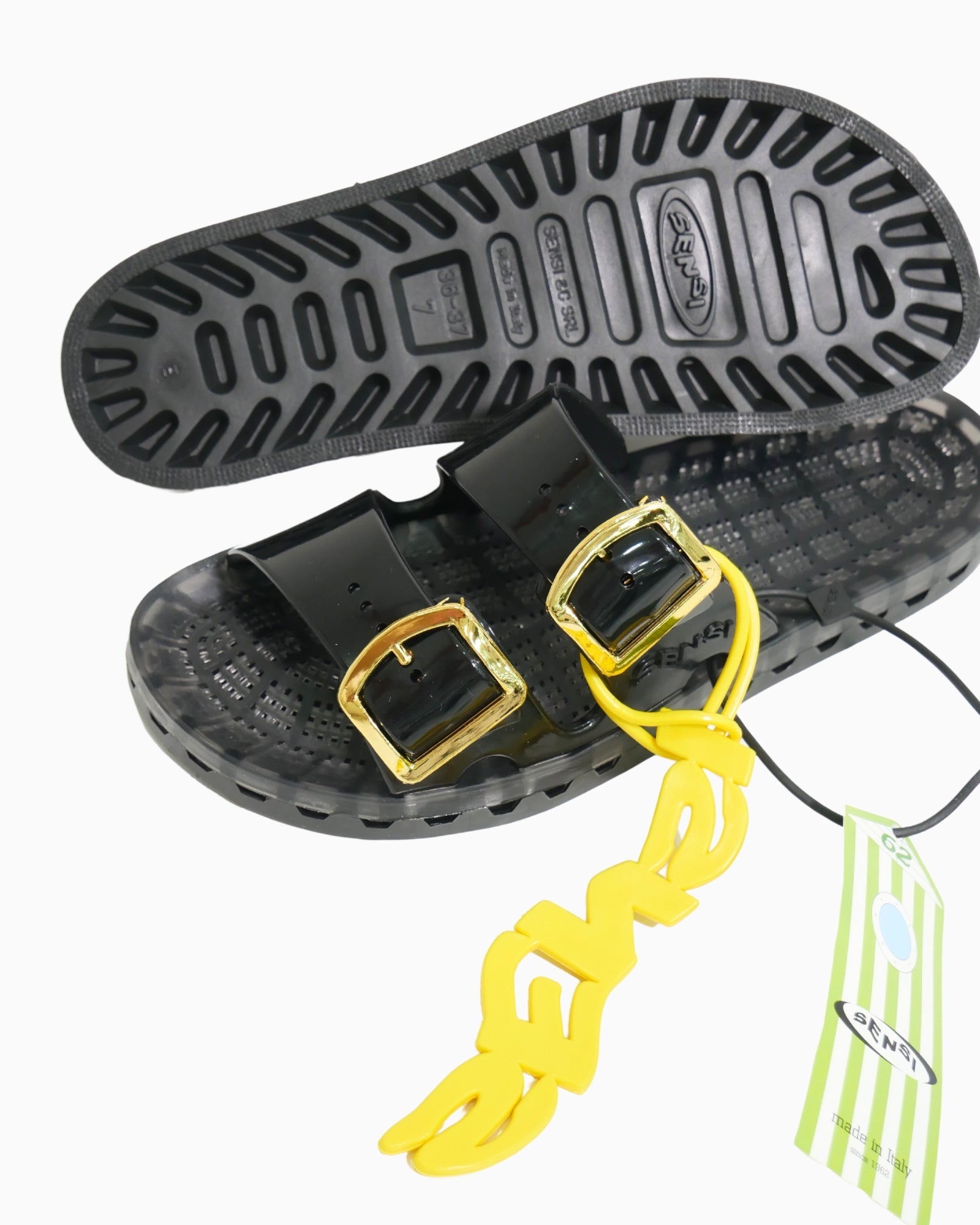 Sensi Sandali 4151/FLAMINGO001 - SanShopLuxury - 36/37, 38/39, 40/41, 42/43, 44/45, Beachwear, Calzature, Carry Over, Donna, Gomma, Idoneo, Nero, New, Primavera/Estate, Sandali, Sensi, UNISEX, Uomo