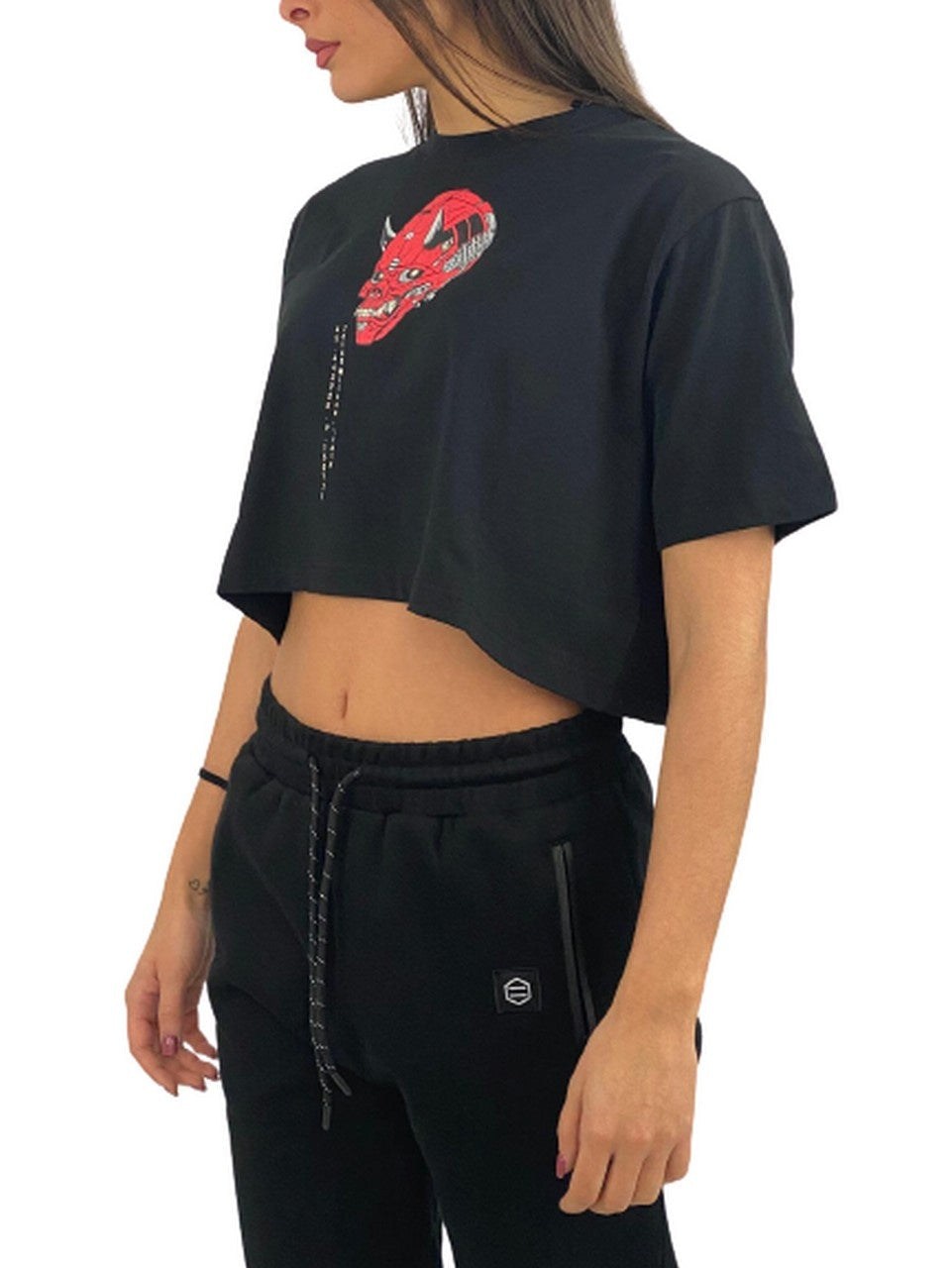 Dolly Noire T-Shirt TS431 - SanShopLuxury - -50%, 2020, Abbigliamento, Autunno/Inverno, Dolly Noire, Donna, FW20, L, M, Nero, Outlet, S, T-Shirt