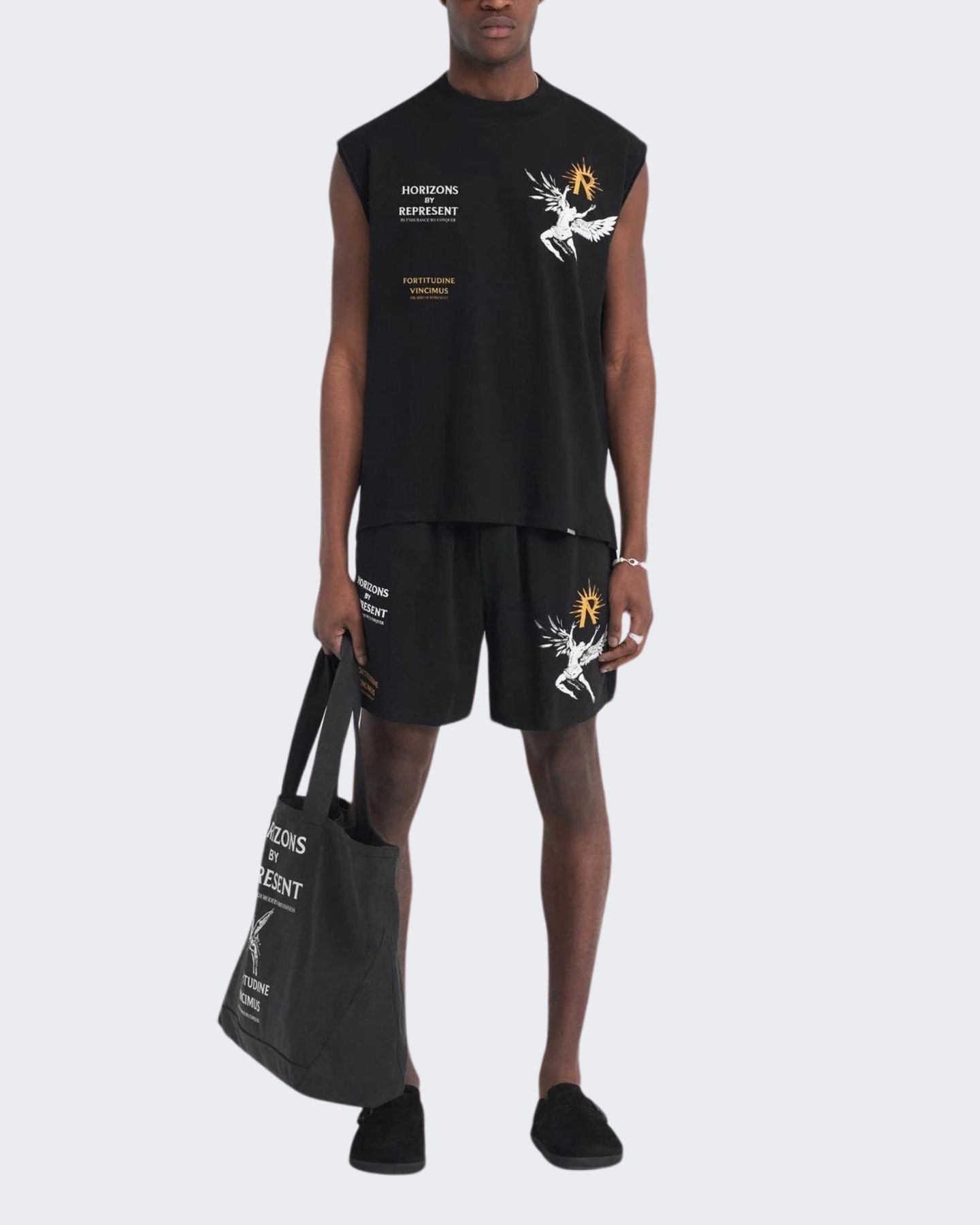 Represent Short MLM716/01 - SanShopLuxury - 2024, Abbigliamento, Idoneo, L, M, Nero, Outlet, Primavera/Estate, Represent, S, Short, SS24, Uomo, XL, XXL