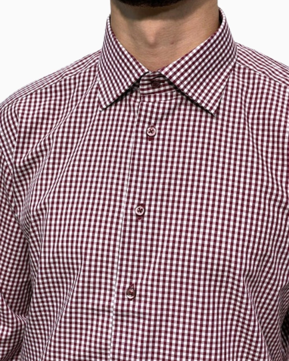 Sartoria Italiana Camicia 002-ROMA-19 - SanShopLuxury - 2019, 41, Abbigliamento, Autunno/Inverno, Bordeaux, Camicia, Carry Over, Continuativo, Idoneo, New, Primavera/Estate, Sartoria Italiana, Ultimo, Uomo