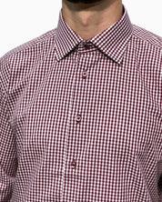 Sartoria Italiana Camicia 002-ROMA-19 - SanShopLuxury - 2019, 41, Abbigliamento, Autunno/Inverno, Bordeaux, Camicia, Carry Over, Continuativo, Idoneo, New, Primavera/Estate, Sartoria Italiana, Ultimo, Uomo