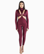 District Margherita Mazzei Tuta Intera 6LG80-0907 - SanShopLuxury - 2025, Abbigliamento, Autunno/Inverno, Bordeaux, District Margherita Mazzei, Donna, FW25, Idoneo, M, New, S, Tuta Intera, XS