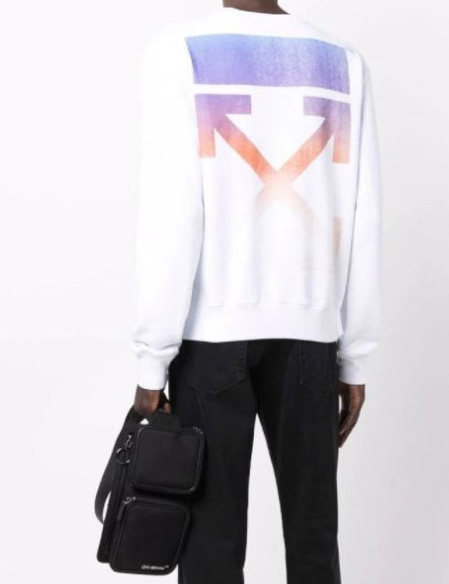 Inverno, Bianco, Felpa, Felpe, FW21, Girocollo, L, M, Off-White, Outlet, Ultimo, Uomo, XL, XXL