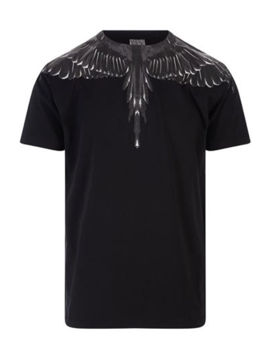 Marcelo Burlon T-Shirt CMAA018C99JER001 - SanShopLuxury - Abbigliamento, Autunno/Inverno, Bianco, Bianco-Nero, Carry Over, Continuativo, Idoneo, Khaki, L, M, Marcelo Burlon, Nero, Nero-Blu, New, Primavera/Estate, S, T-Shirt, Uomo, Verde, XL, XXL