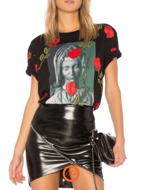 Marcelo Burlon T-Shirt CWAA16F17047226 01088 - SanShopLuxury - -70%, 2017, Abbigliamento, Autunno/Inverno, Donna, FW17, Marcelo Burlon, Nero, Outlet, T-Shirt, Ultimo, XXS