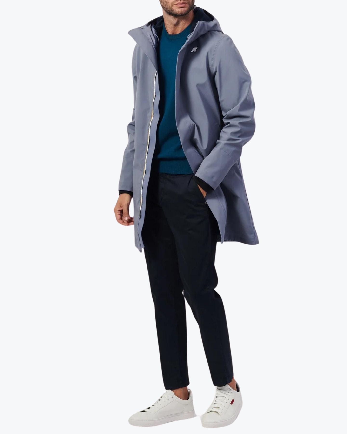 K-Way Giubbino K7126WW AS7 - SanShopLuxury - Abbigliamento, Autunno/Inverno, Carry Over, Giubbino, Grigio Blu, Idoneo, K-Way, L, M, S, Thomas Bonded, Ultimo, Uomo, XL