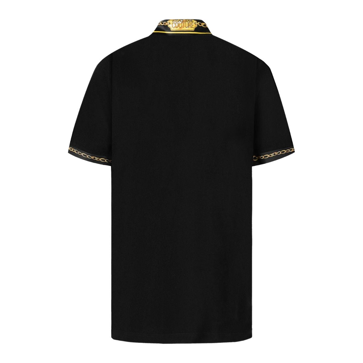 Versace Jeans Couture T-Shirt Polo 75GAGT01 CJ01T - SanShopLuxury - 2023, 2XL, 3XL, Abbigliamento, Autunno/Inverno, FW23, Idoneo, L, M, Nero-Oro, Outlet, T-Shirt Polo, Uomo, Versace Jeans Couture, XL
