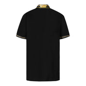 Versace Jeans Couture T-Shirt Polo 75GAGT01 CJ01T - SanShopLuxury - 2023, 2XL, 3XL, Abbigliamento, Autunno/Inverno, FW23, Idoneo, L, M, Nero-Oro, Outlet, T-Shirt Polo, Uomo, Versace Jeans Couture, XL