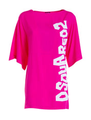 Dsquared2 Copricostume D6A253520 - SanShopLuxury - Abbigliamento, Abito, Beachwear, Carry Over, Copricostume, Donna, Dsquared2, Fucsia, Idoneo, L, M, New, Primavera/Estate, Rosa, Ultimo, XL