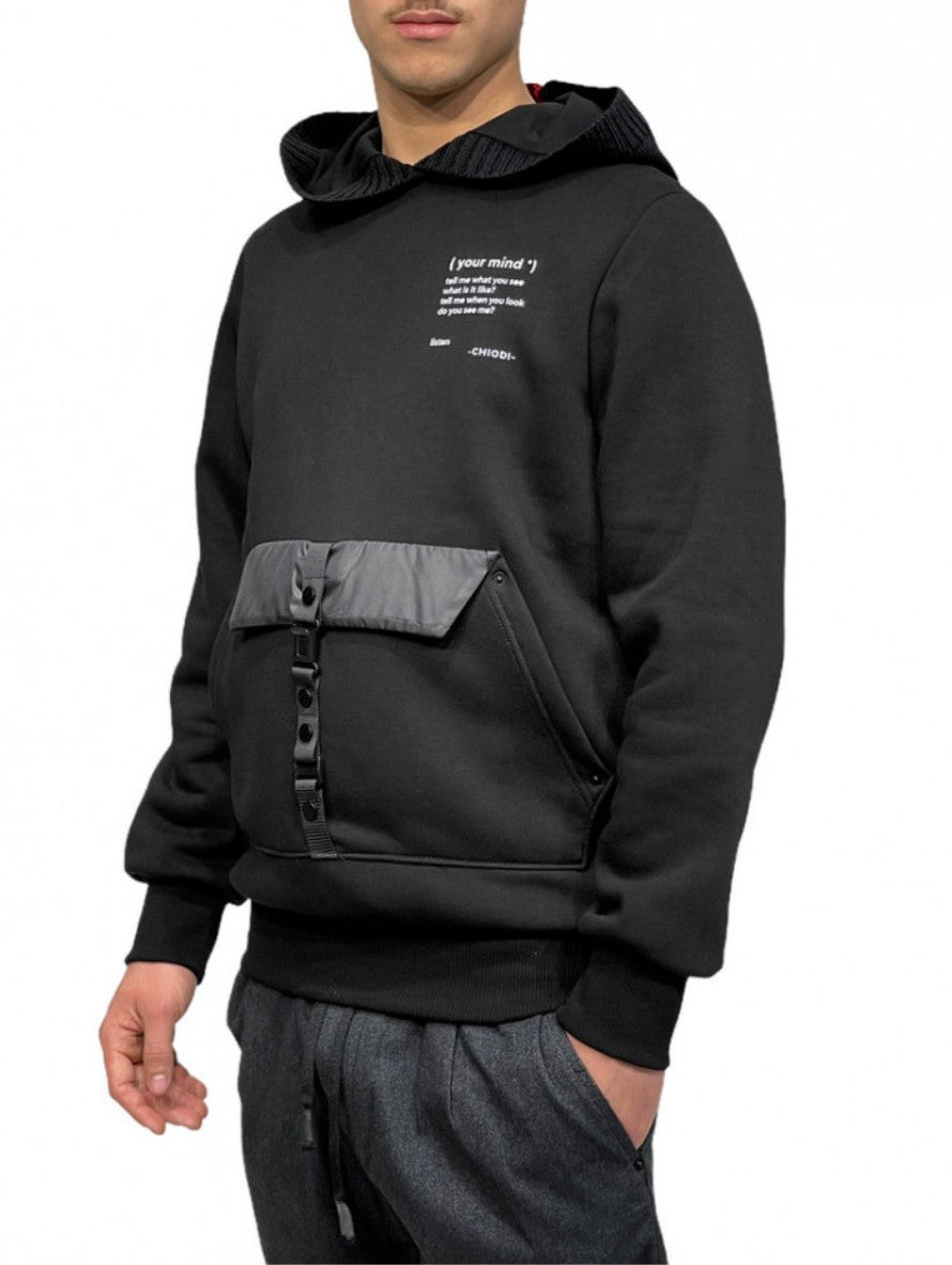 Chiodi Milano Felpa 0062 - SanShopLuxury - -50%, 2021, Abbigliamento, Autunno/Inverno, Bianco, Chiodi Milano, Felpa, FW22, L, M, Nero, Outlet, S, Uomo, XL, XXL, XXXL