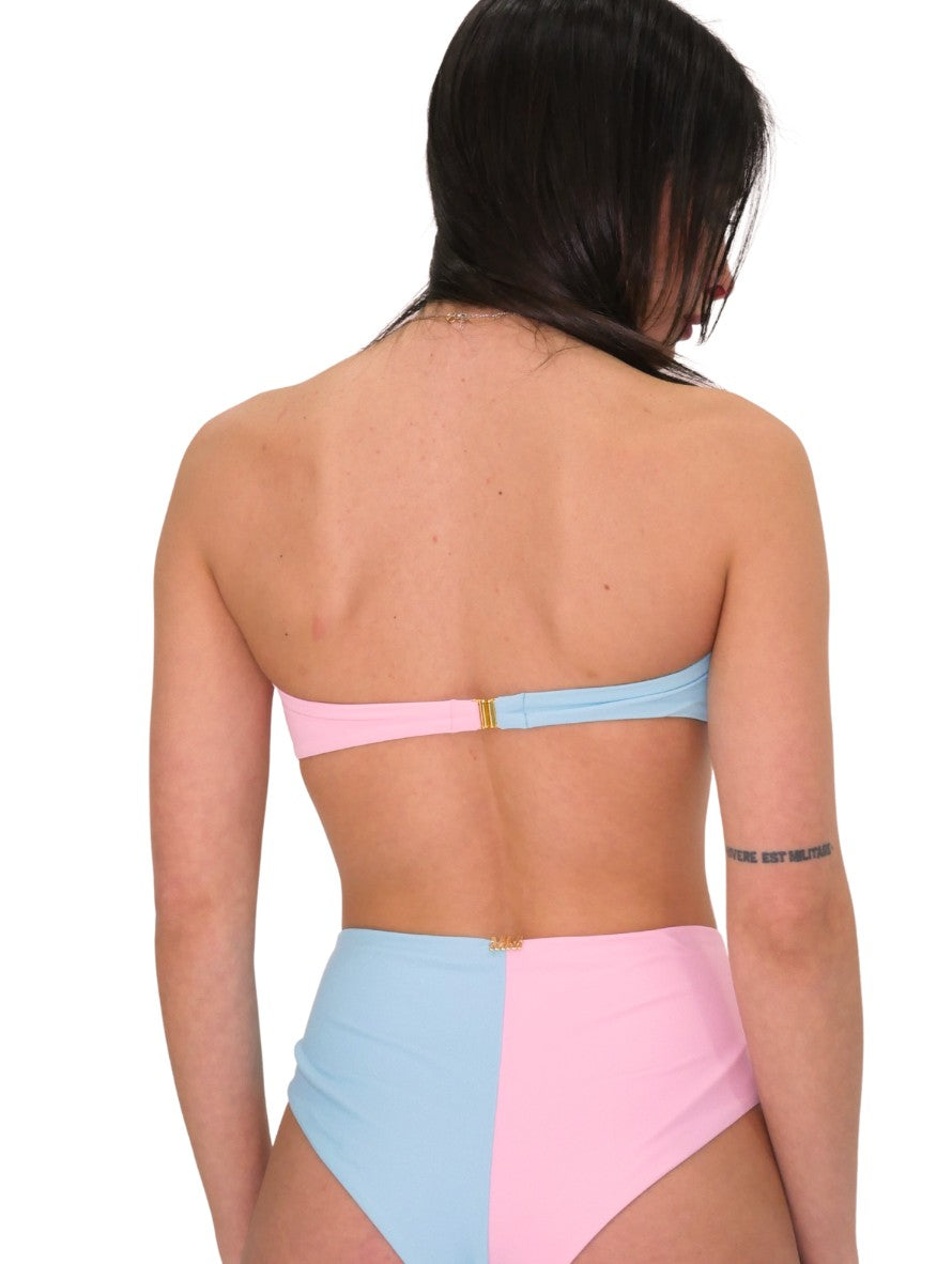 District Margherita Mazzei Costume 3DE16-3DE26 - SanShopLuxury - 2023, Abbigliamento, Azzurro-Rosa, Beachwear, Costume, District Margherita Mazzei, Donna, Fascia, L, Outlet, Primavera/Estate, S, SS23, Ultimo