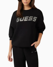Guess Felpa V4BQ15 K7UW2 JBLK - SanShopLuxury - 2025, Abbigliamento, Autunno/Inverno, Donna, Felpa, FW25, Guess, Idoneo, L, M, Nero, New, S, XS