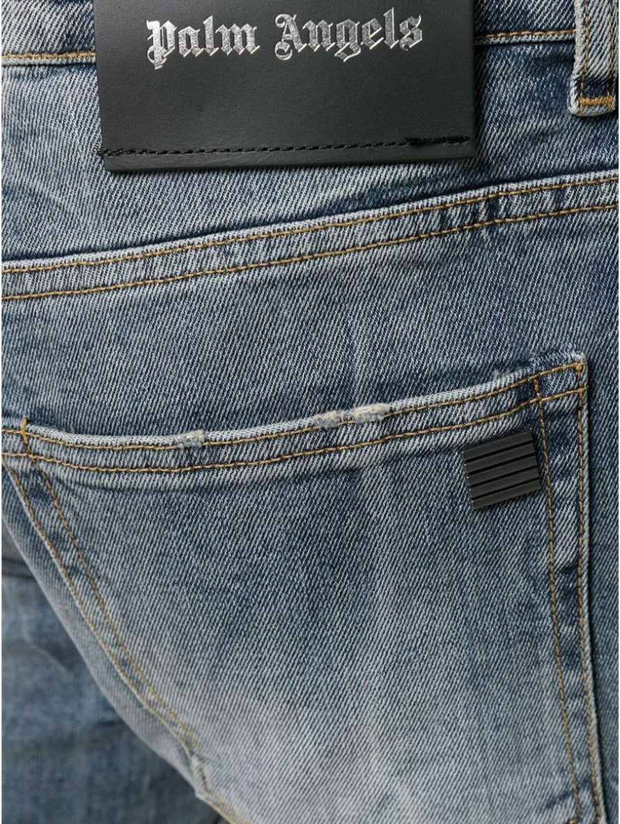 Palm Angels Jeans PMYA016F196600238500 - SanShopLuxury - -50%, 2019, 44, 47, 52, Abbigliamento, Autunno/Inverno, Blu, FW19, Jeans, Outlet, Palm Angels, Uomo