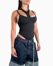 Donotconform T-Shirt Body W-BODY20-NERO - SanShopLuxury - 2025, Abbigliamento, Donna, Donotconform, Idoneo, L, M, Nero, New, Primavera/Estate, S, SS25, T-Shirt Body, Ultimo, XS