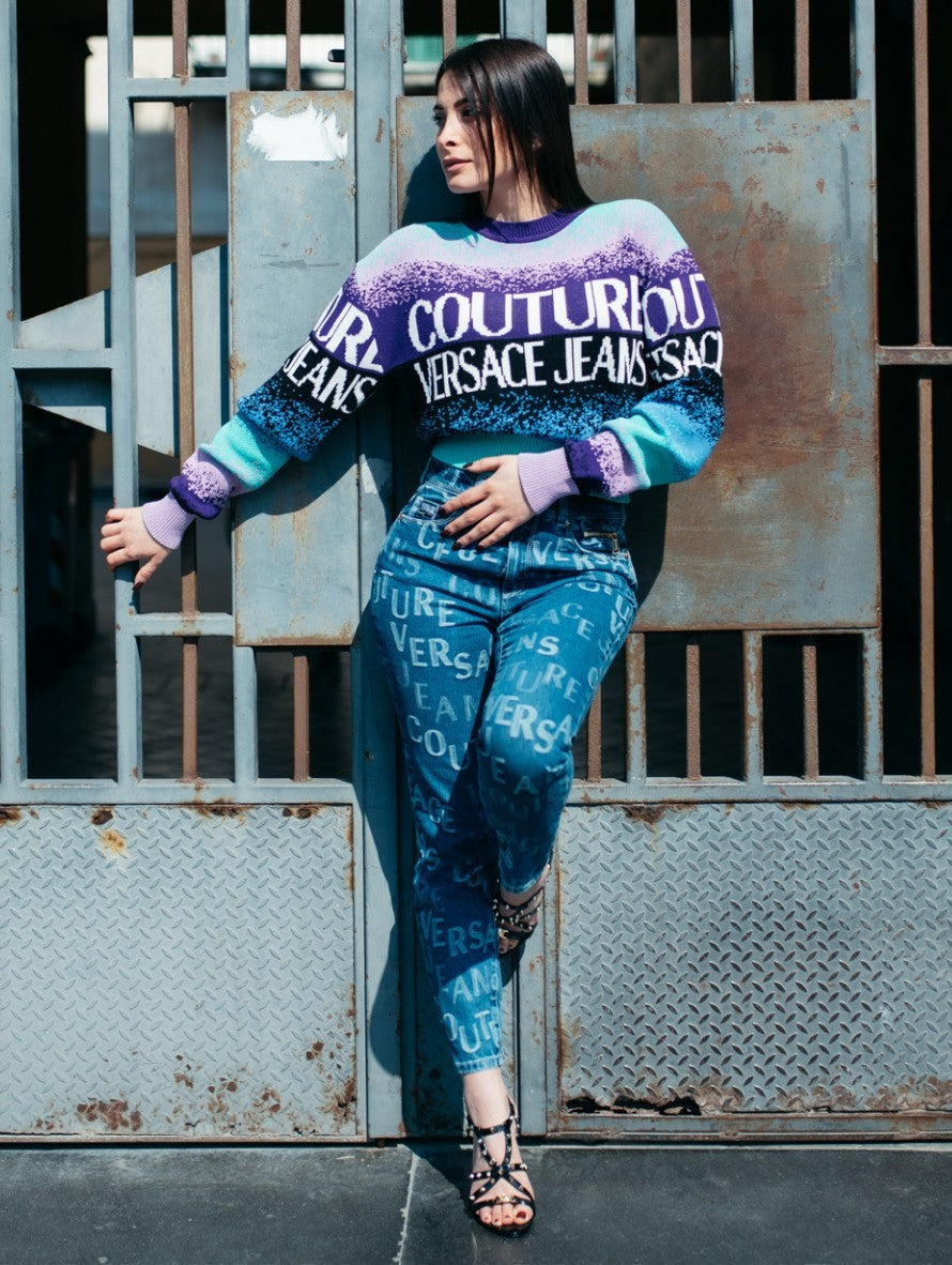 Versace Jeans Couture Jeans 72HAB5X0 - SanShopLuxury - 2022, 41, 42, Abbigliamento, Blu, Donna, Jeans, Outlet, Primavera/Estate, SS22, Versace Jeans Couture