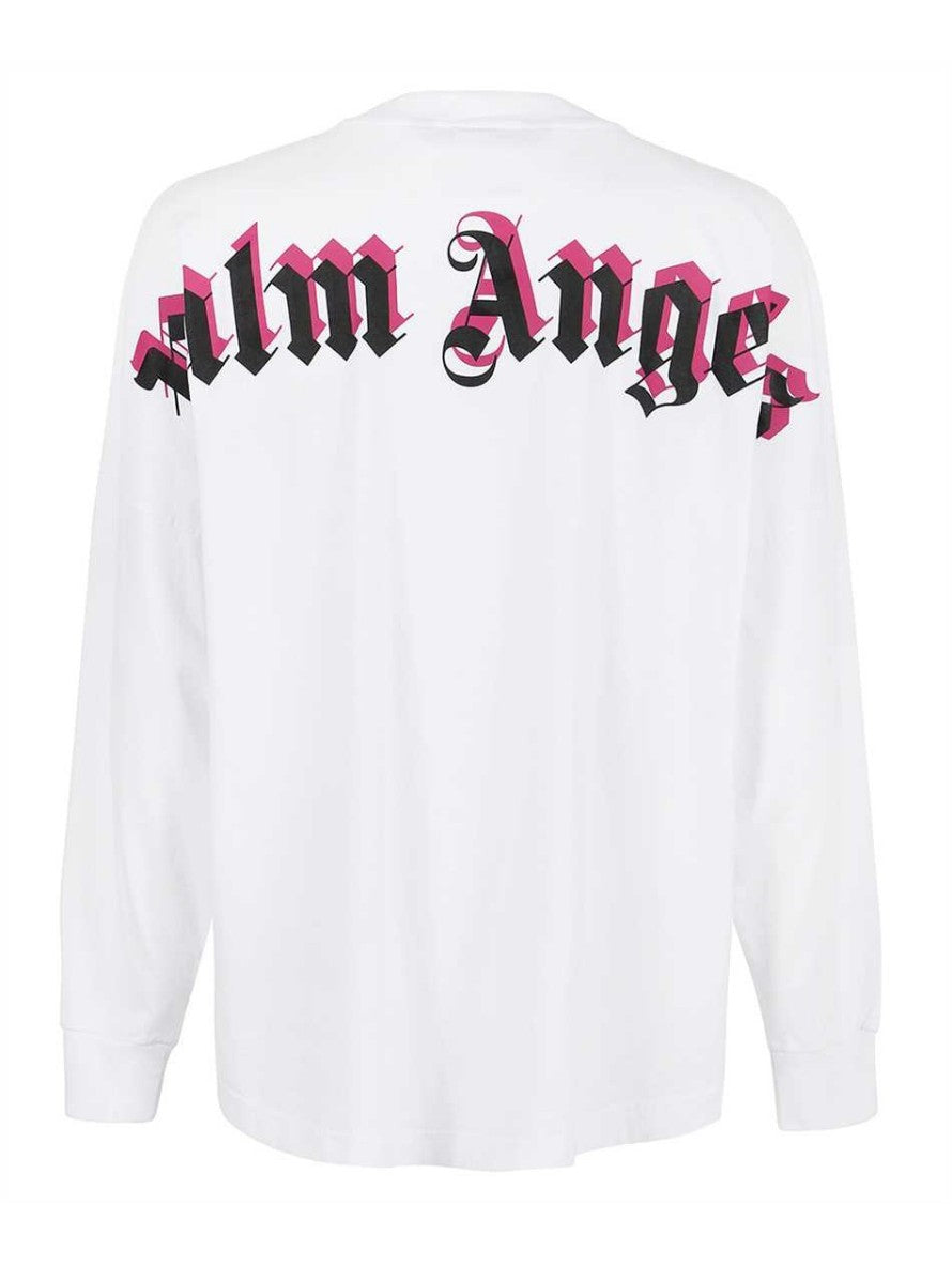 T-Shirt Palm Angels PMAB001C99JER0030132 - SanShopLuxury - Abbigliamento, Autunno/Inverno, Bianco, Continuativo, Idoneo, Outlet, Palm Angels, Primavera/Estate, SS22, T-Shirt, Ultimo, Uomo, XL