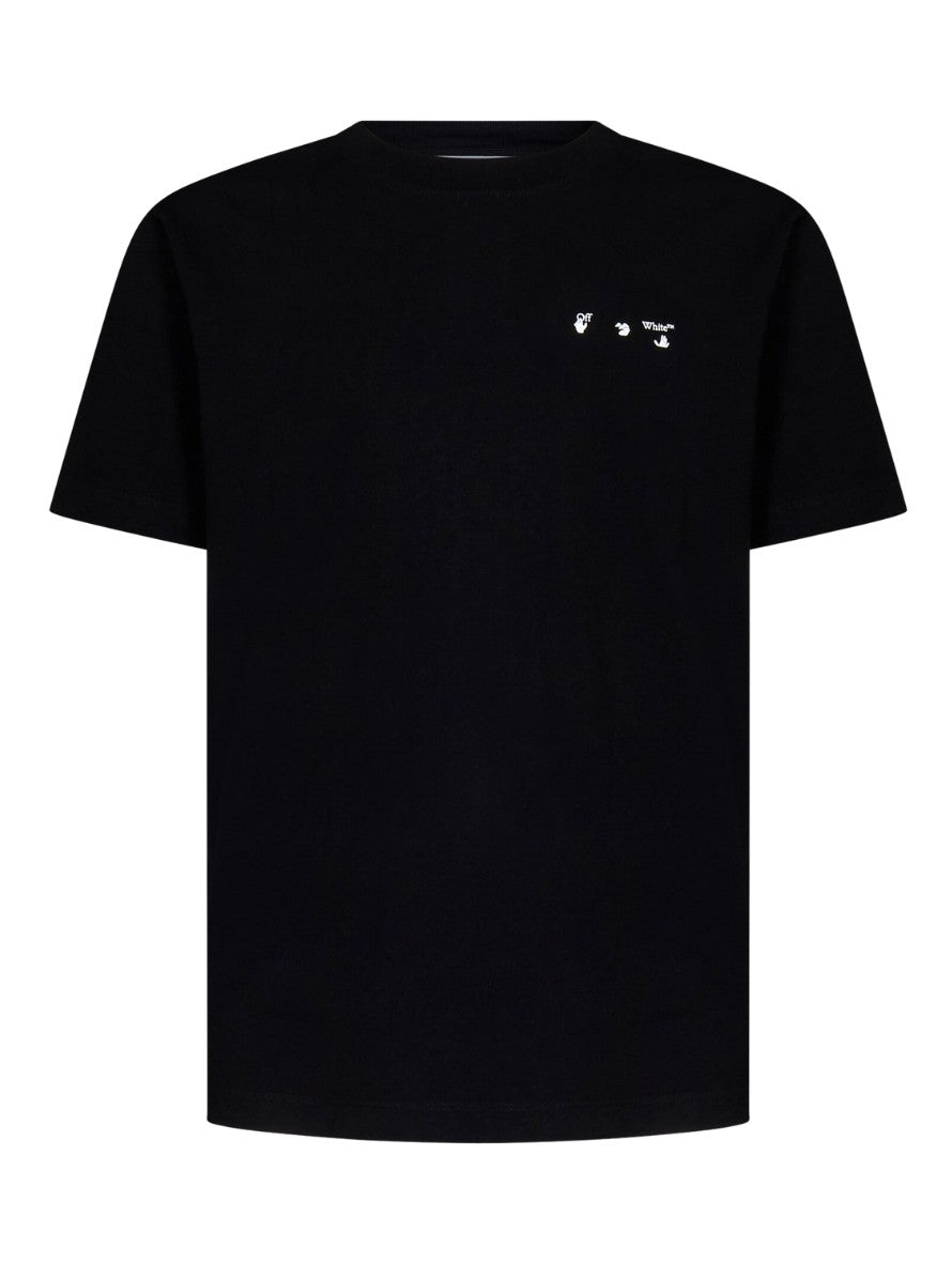 Off-White T-Shirt OMAA027C99JER005 - SanShopLuxury - Abbigliamento, Autunno/Inverno, Bianco, Carry Over, Continuativo, Idoneo, L, M, Nero, New, Off-White, Primavera/Estate, S, T-Shirt, Uomo, XL, XXL