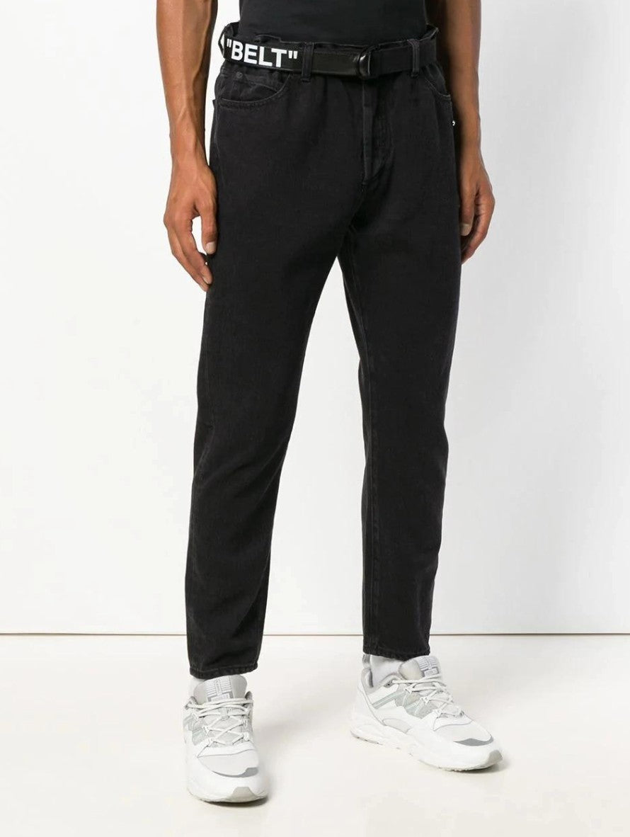 Off-White Jeans OMYA005F181660041000 - SanShopLuxury - -50%, 2018, 47, Abbigliamento, Autunno/Inverno, FW18, Jeans, Nero, Off-White, Outlet, Ultimo, Uomo