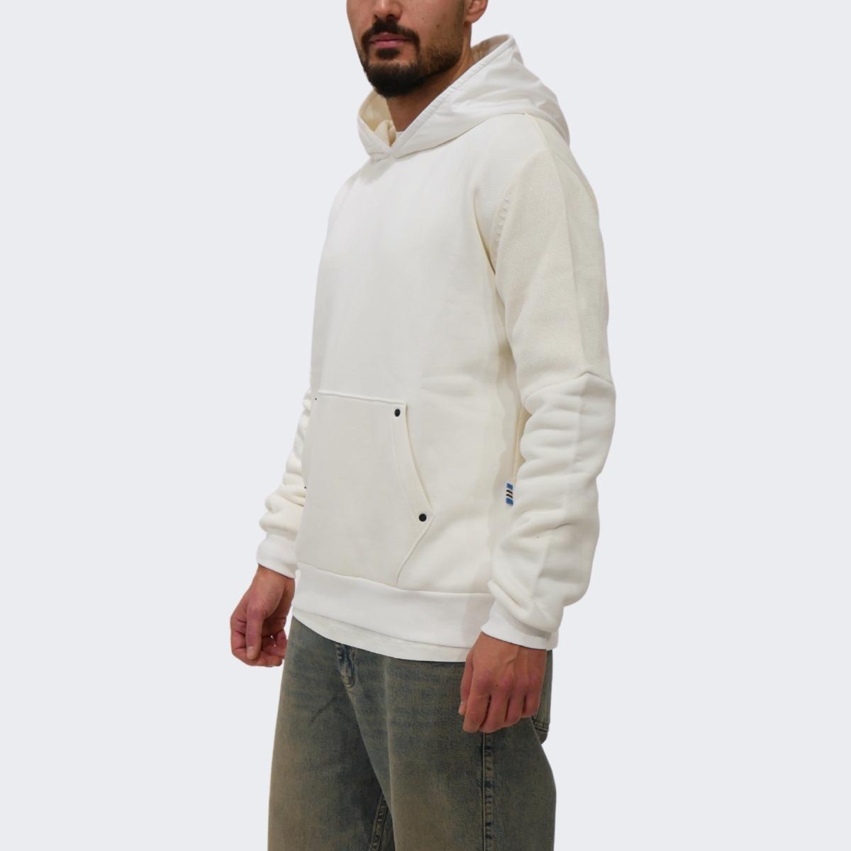 Inverno, Bianco, Chiodi Milano, Con Cappuccio, Felpa, FW23, Idoneo, L, M, Nero, Outlet, S, Uomo, XL, XXL, XXXL