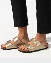 Birkenstock Sandali 1016111 - SanShopLuxury - 1016111, 36, 37, 38, 39, 40, Birkenstock, Calzature, Carry Over, Donna, New, Oro, Primavera/Estate, Sandali, Stellato