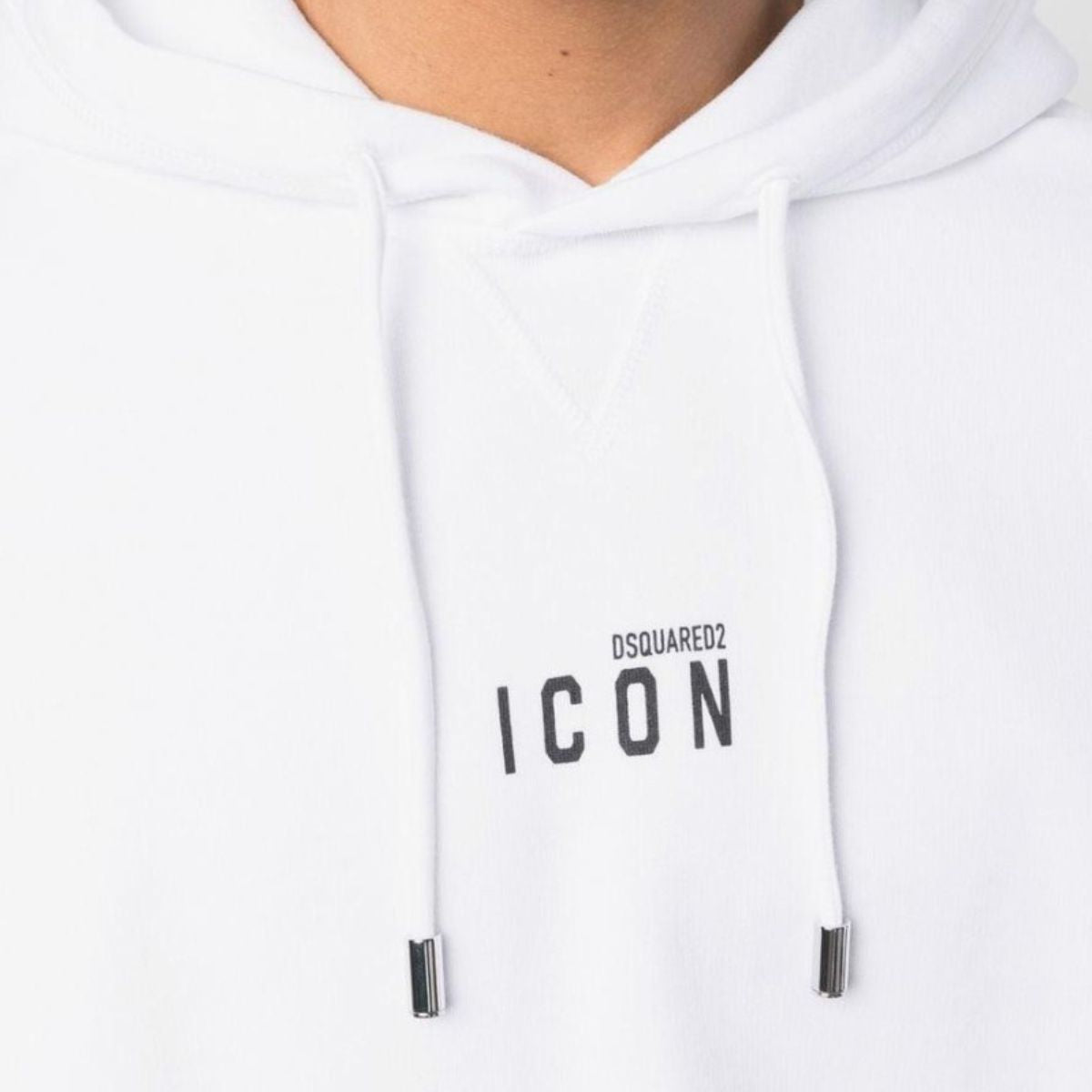 Inverno, Bianco, Bianco-Nero, Con Cappuccio, Dsquared2, Felpa, FW23, Idoneo, L, M, Nero, Nero-Bianco, Outlet, Uomo, XL