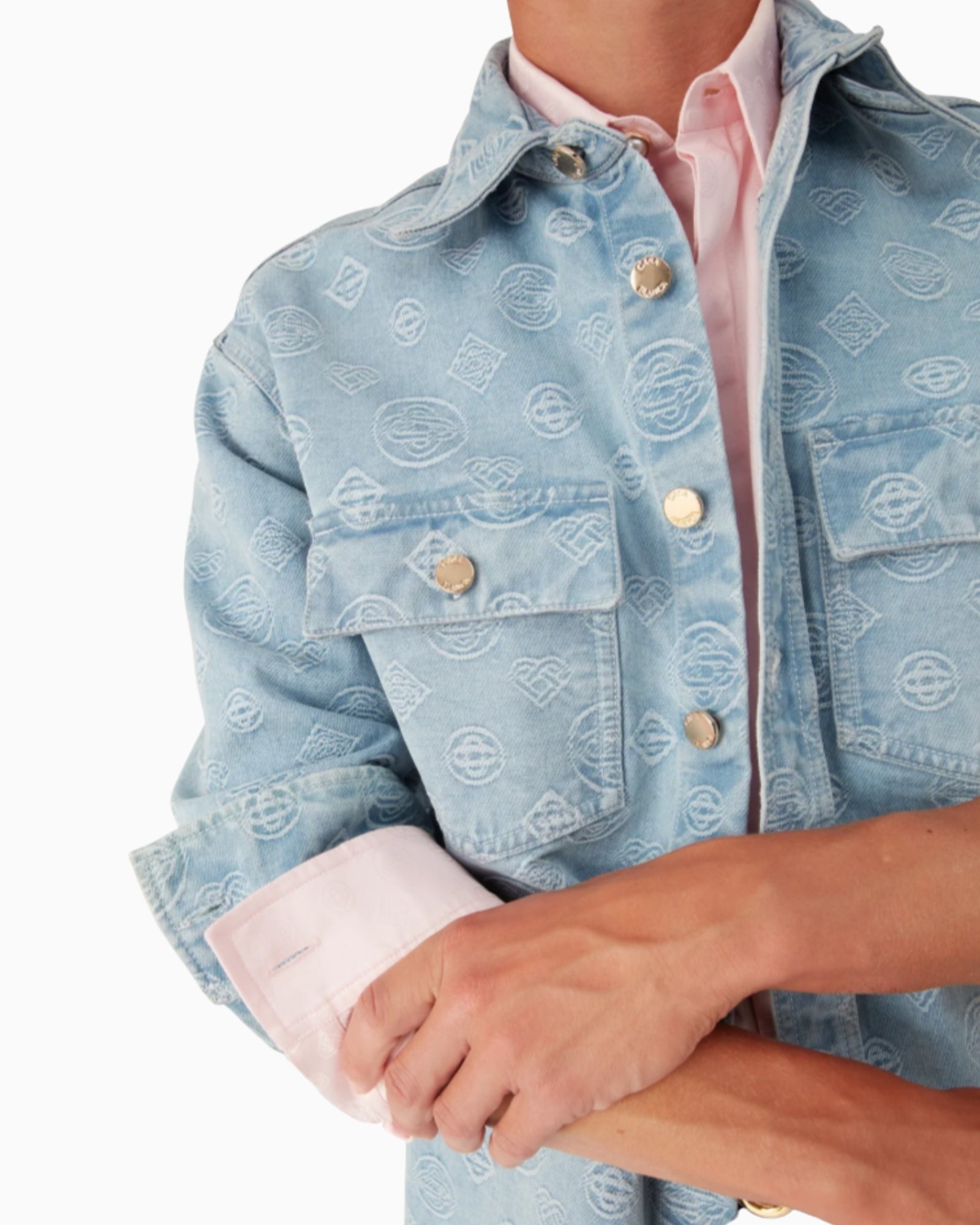 Casablanca Giubbino MAW25SH189/01 - SanShopLuxury - 2025, Abbigliamento, Autunno/Inverno, Blu, Casablanca, Continuativo, FW25, Giubbino, Idoneo, jeans, L, M, New, Primavera/Estate, S, Uomo, XL