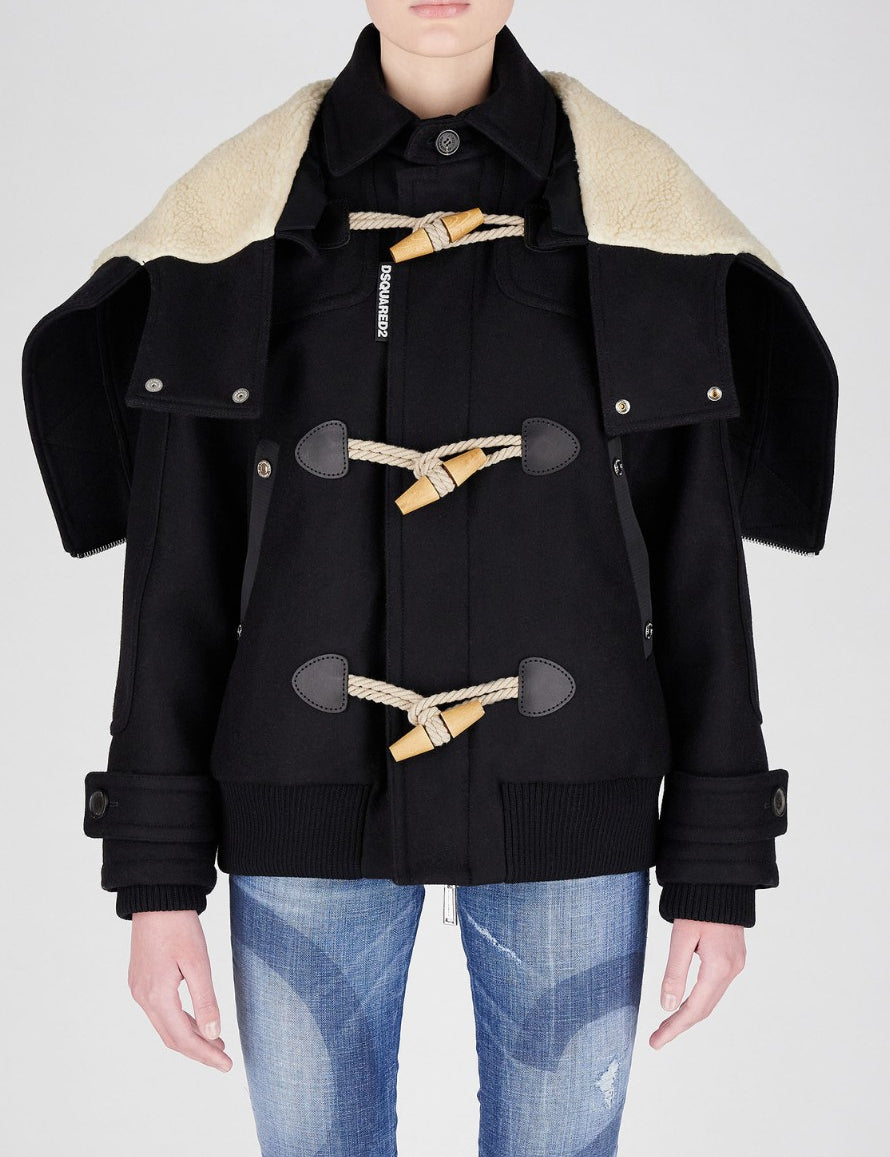 Inverno, Donna, Dsquared2, FW22, Giubbino, Idoneo, Nero, Outlet