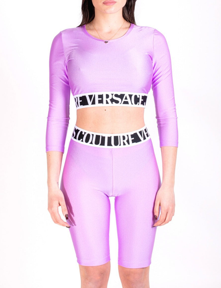 Estate, S, T-Shirt Top, Turchese, Versace Jeans Couture, XS