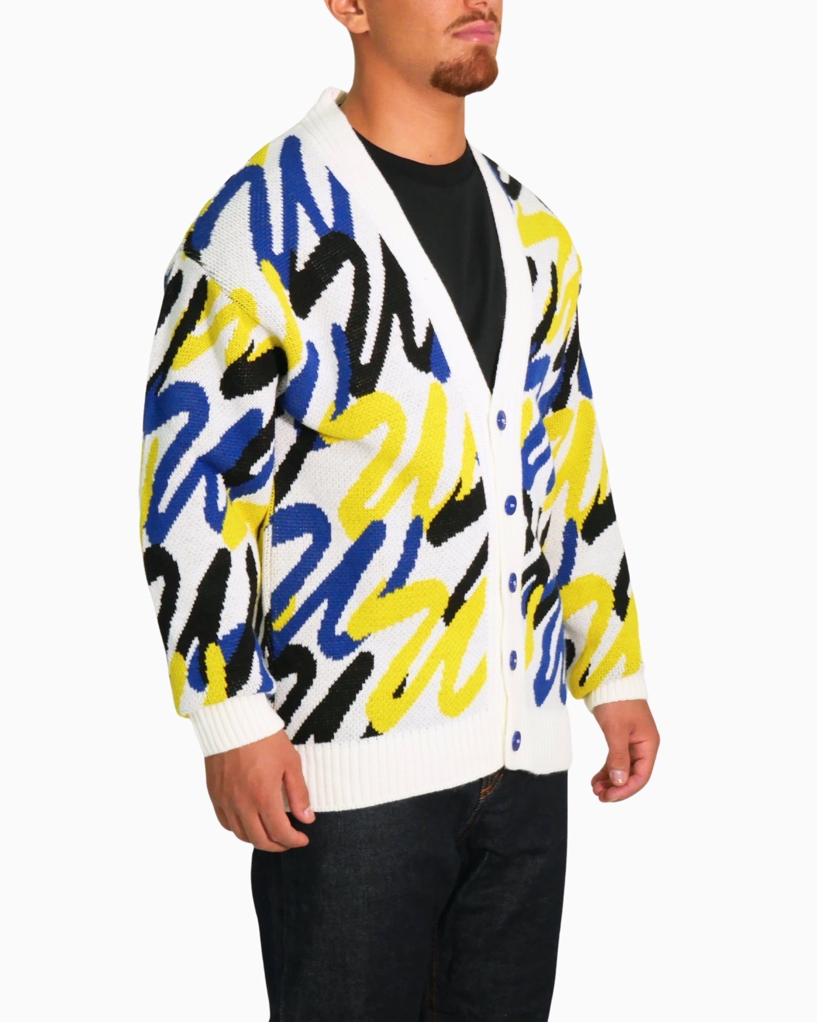 Why Not Brand Cardigan KIM41 - SanShopLuxury - 2025, Abbigliamento, Autunno/Inverno, Cardigan, FW25, Idoneo, L, M, Multicolore, New, Uomo, Why Not Brand, XL, XXL