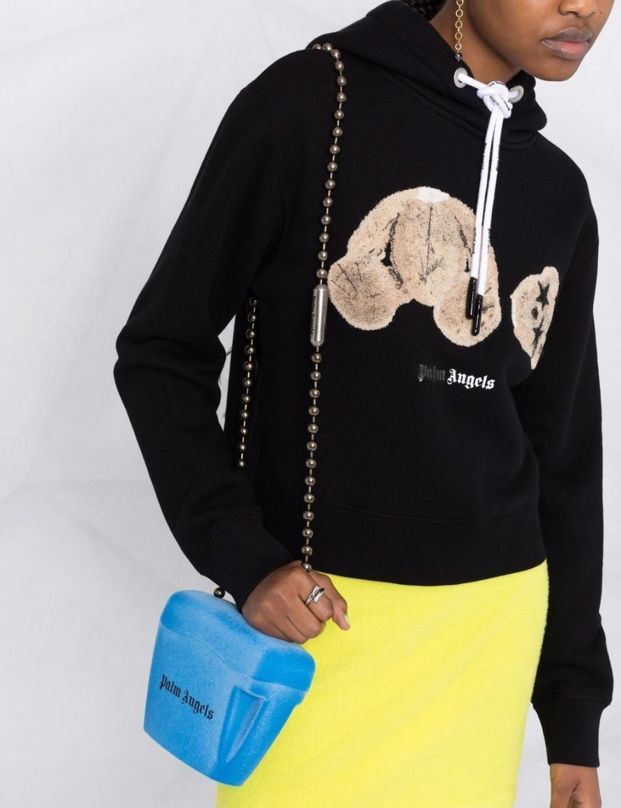 Inverno, Beige, Con Cappuccio, Donna, Felpa, FW21, L, M, Nero, Outlet, Palm Angels, S, Ultimo