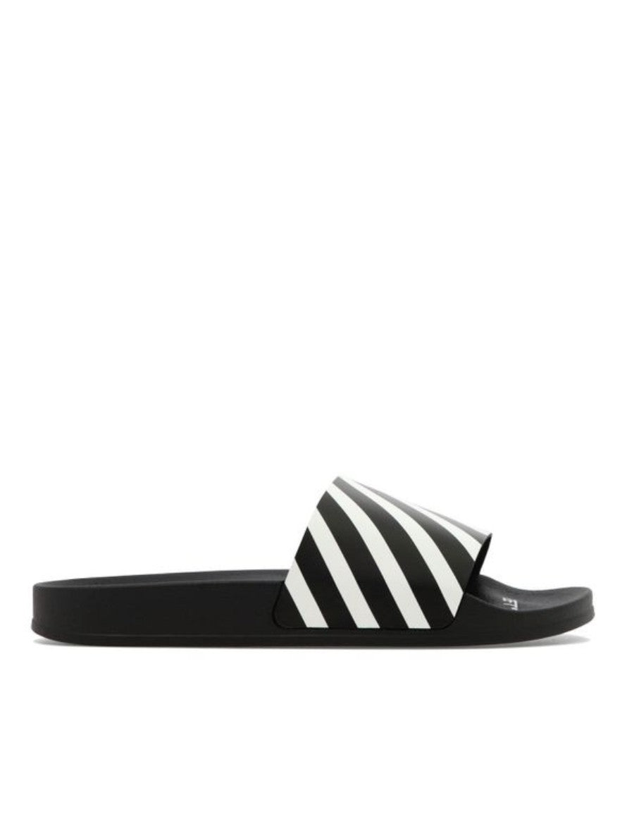 Off-White Sandali OMIC011C99MAT001 - SanShopLuxury - 40, 41, 42, 43, 44, Autunno/Inverno, Beachwear, Calzature, Carry Over, Continuativo, Idoneo, Nero, New, Off-White, Primavera/Estate, Sandali, Uomo